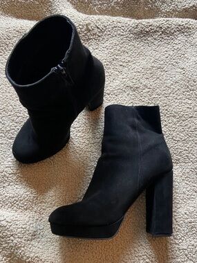 Forever 21, suede chunky heel boots